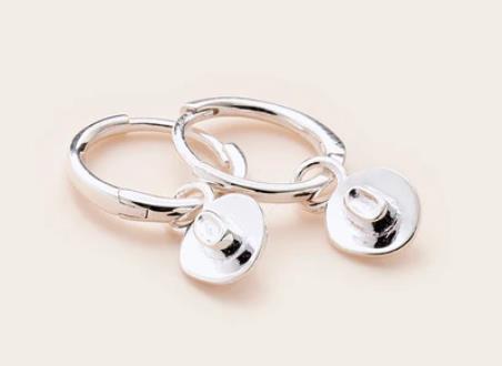 Whistle & Pop - Cowgirl Hat Huggies - Stg Silver