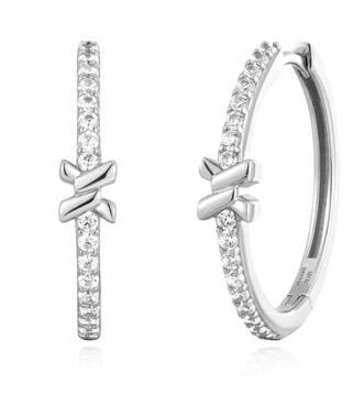 Ania Haie - Silver Cross Hoops