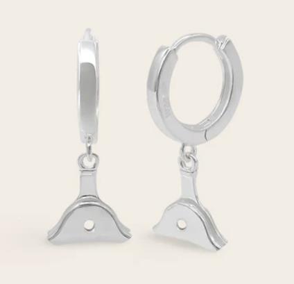 Whistle & Pop - High Country Whistle Huggies -Stg Silver