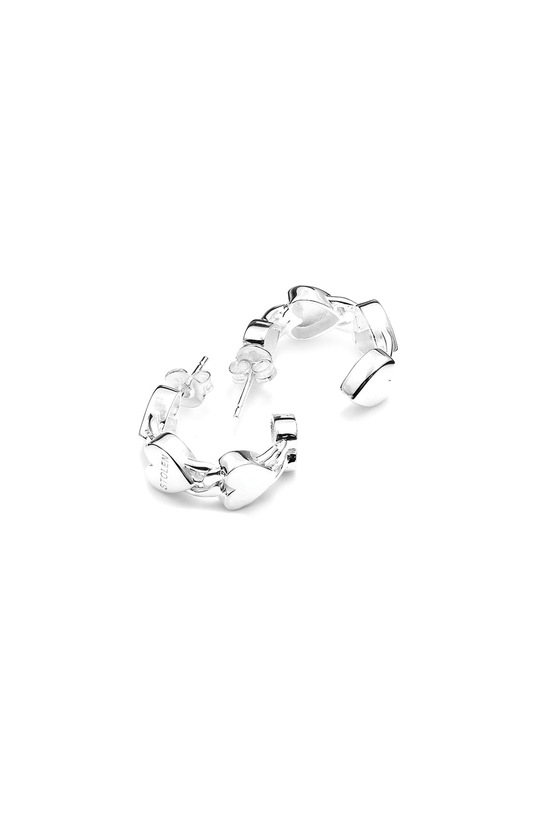 Stolen Girlfriends Club - Love Chain Hoop Earrings
