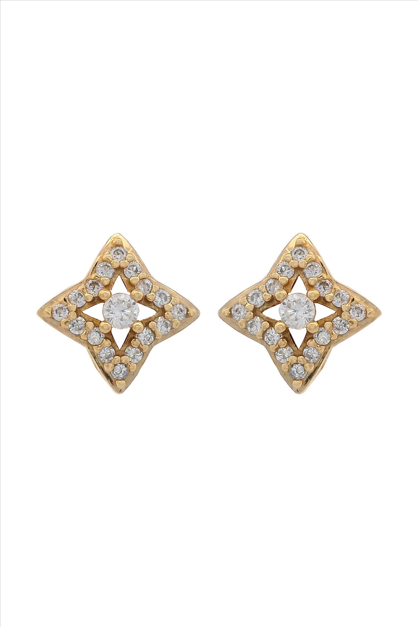 Georgini - Midnight Velvet Fairwater Petite Earrings - Gold Plated