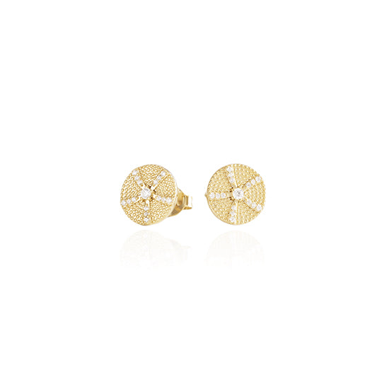 Evolve - Kina Coin Studs - (Inner Beauty) - Gold Vermeil