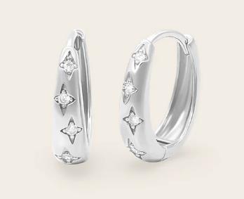 Whistle & Pop - Starkeeper Polaris Star Full Hoops