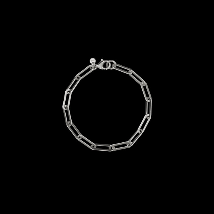 Meadowlark - Stg Silver Paperclip Heavy Anklet - Large 27cm