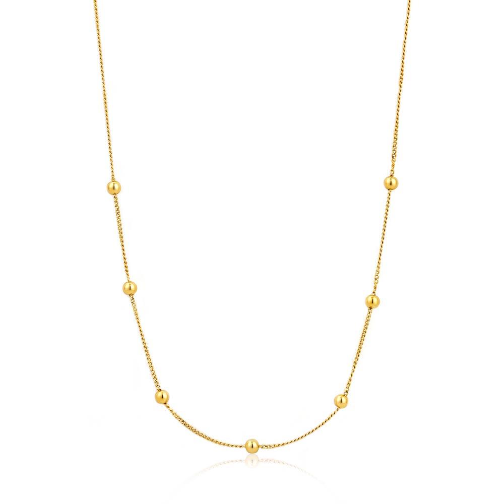 Ania Haie - Gold Plated Modern Beaded Necklace