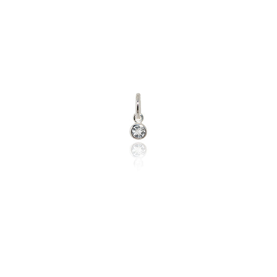Evolve - April Pendant Charm - (White Topaz)