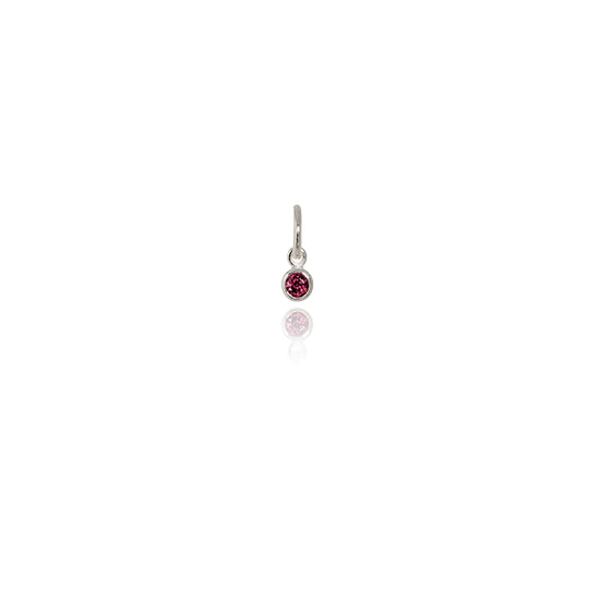 Evolve - July Pendant Charm - (Rhodolite)