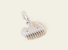 Whistle & Pop - Heritage Wool Shearing Comb Charm - Stg Silver
