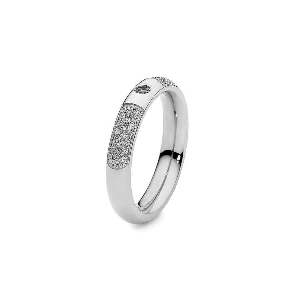 Qudo - Famosa Deluxe Narrow Base Ring - Size 58