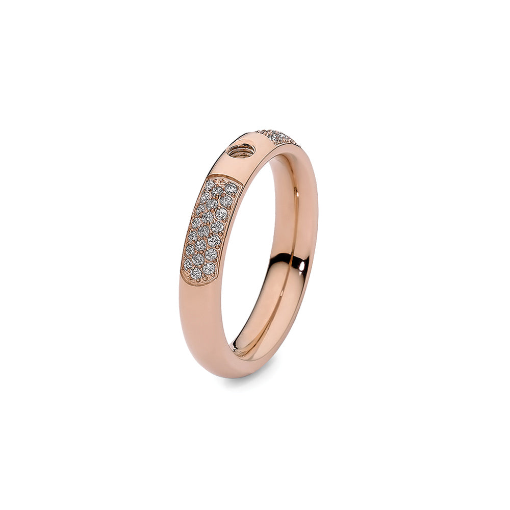 Qudo - Famosa Deluxe Narrow Base Ring - Size 60