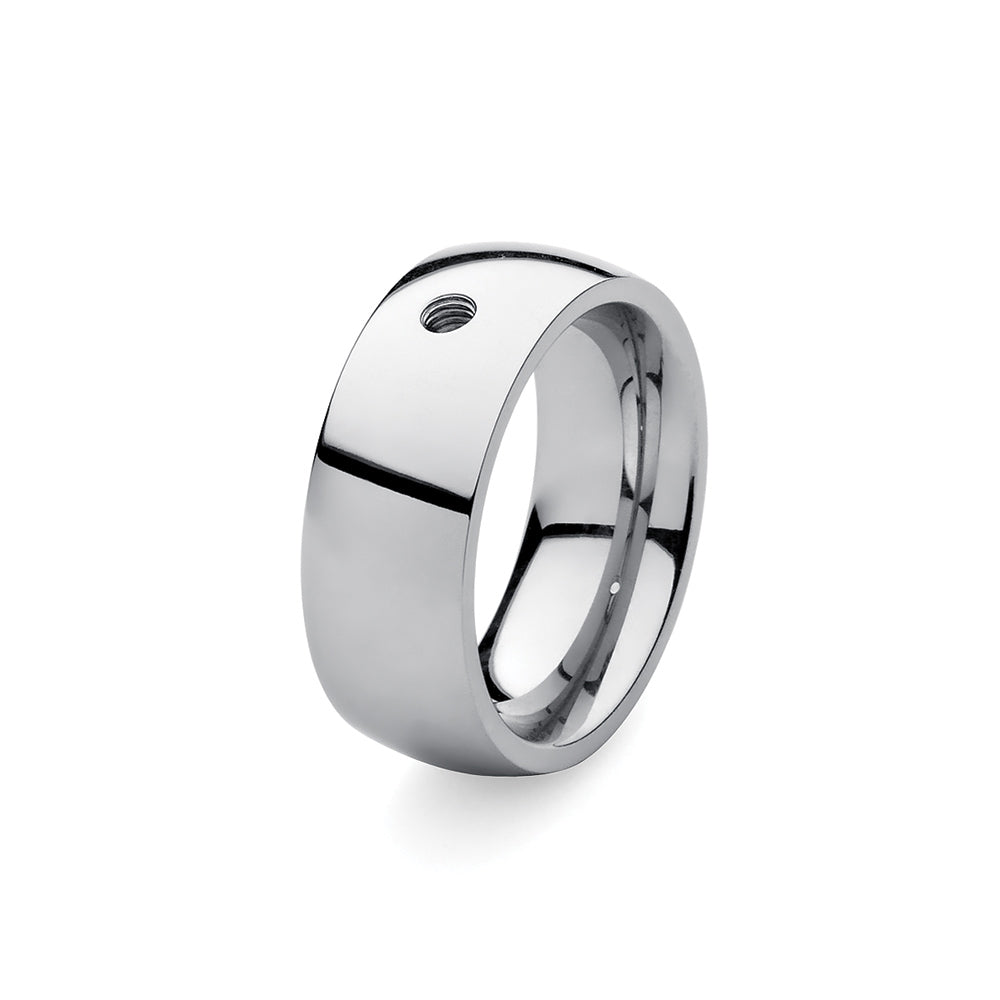 Qudo Famosa Wide Base Ring - Size 50