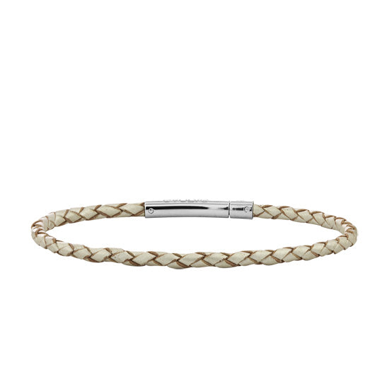 Evolve 18cm Single Pearl Leather Bracelet