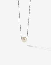 Meadowlark Selene Pearl Necklace - Stg Silver - 45cm