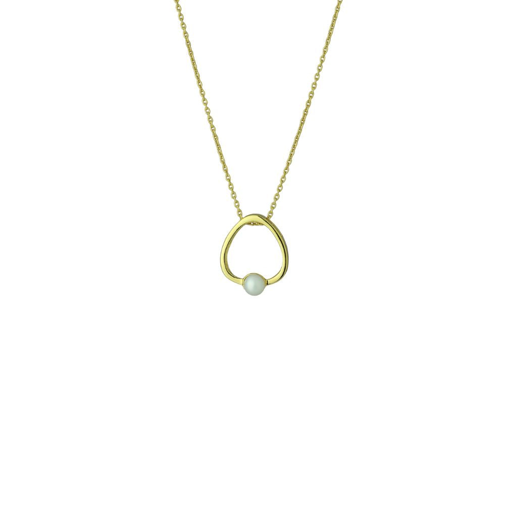 Evolve - Pearl Essence Necklace - Stg Silver/Gold Vermeil