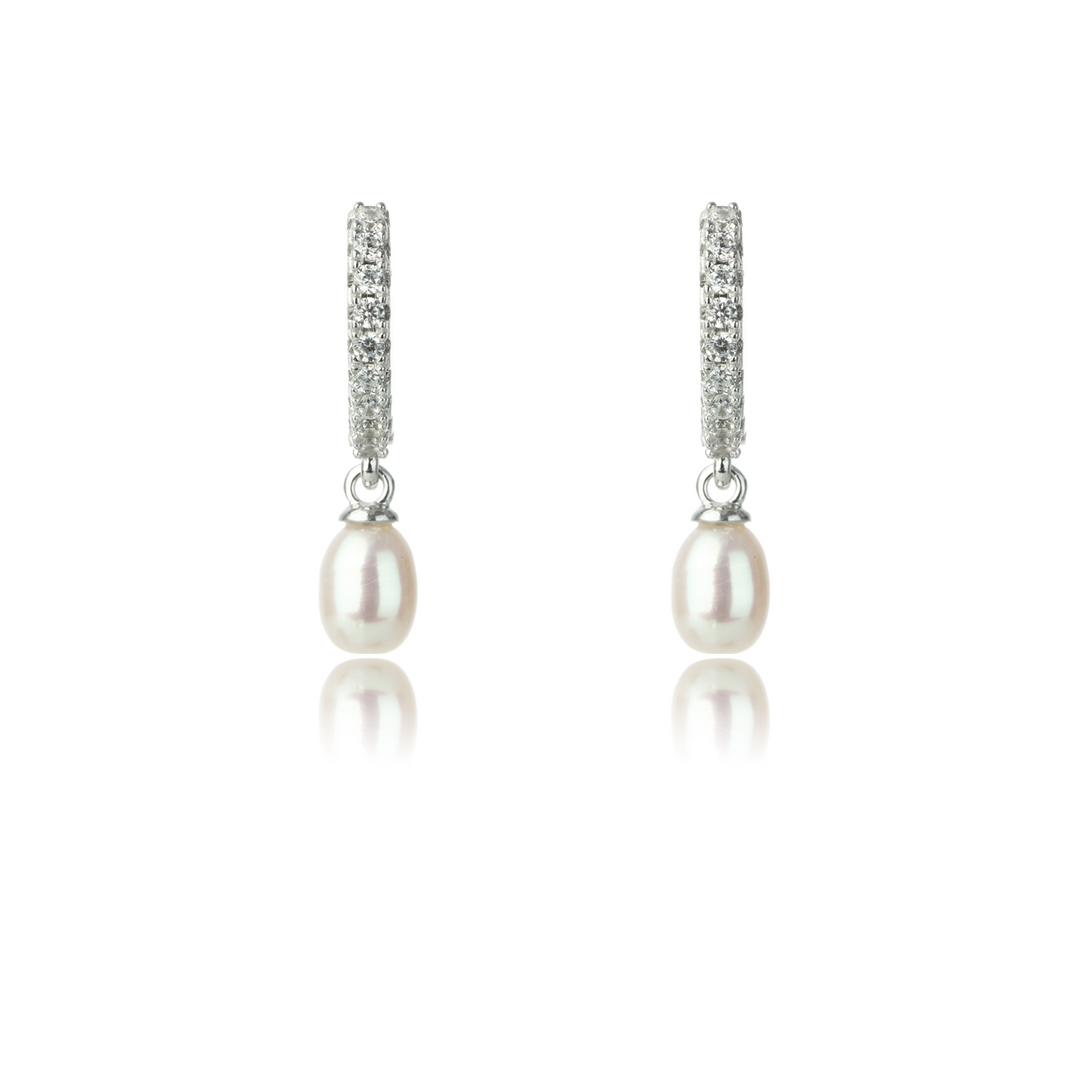 Georgini - Oceans Bondi Freshwater Pearl Earrings - Silver