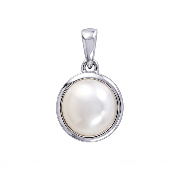 Stg Silver Pearl Pendant