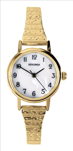 Sekonda Gold Colour Expander White Dial