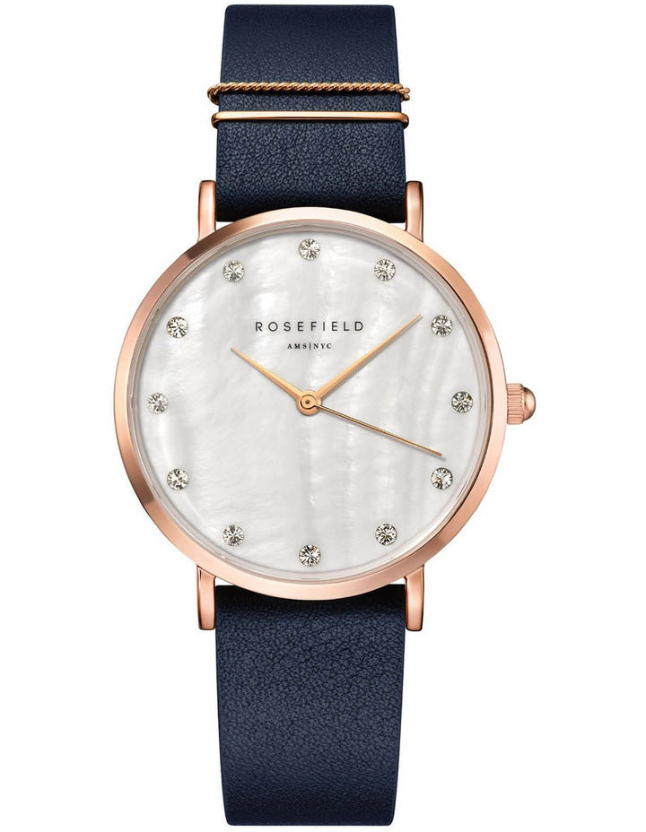 Rosefield - The West Village Navy/Rose Gold/Crystal