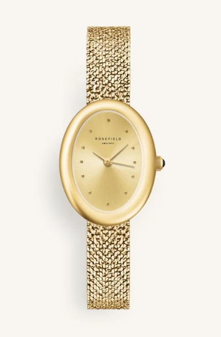 Rosefield - Ovale Gold Plated Mesh