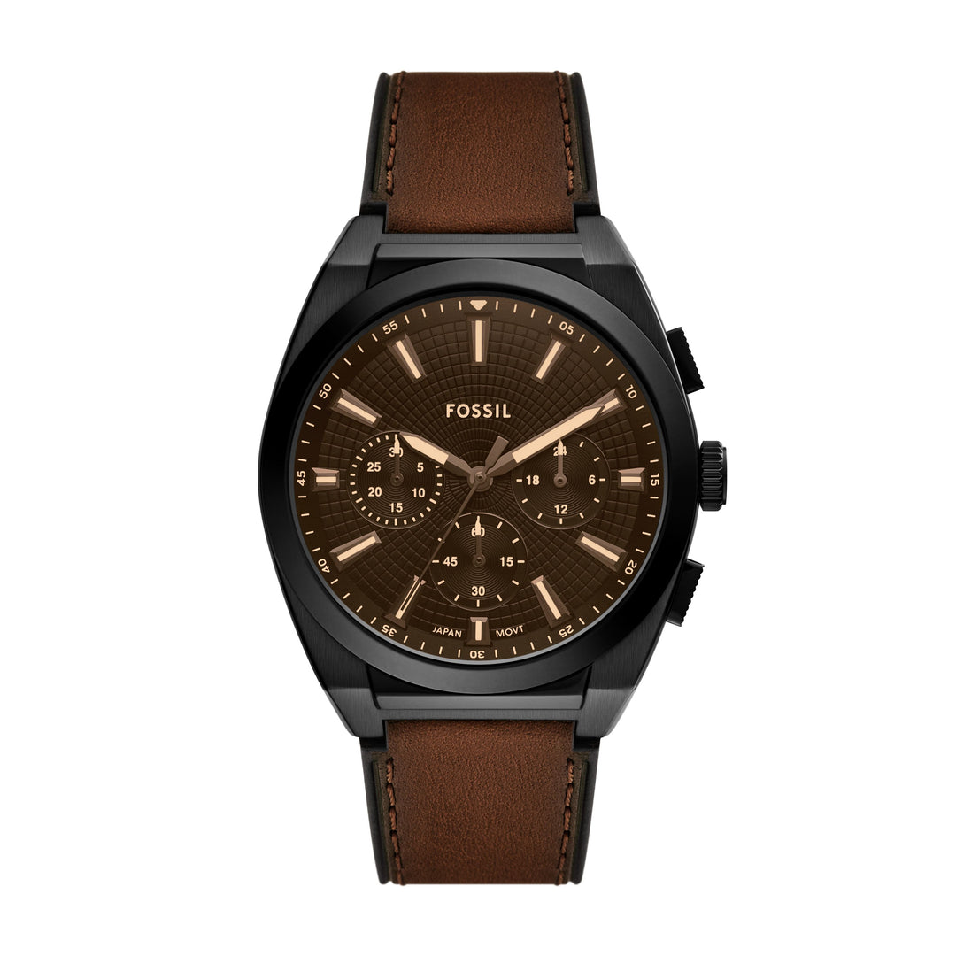 Fossil - Everett Chronograph Brown Leather Watch