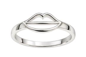 Andrea Moore - Kiss Me Ring Silver - Size J