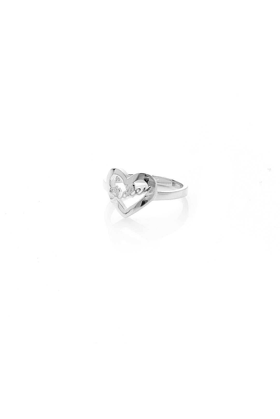 Stolen Girlfriends Club - Heart Script Ring - Size K