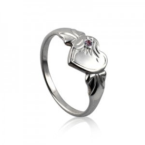 Birthstone Signet Ring - June