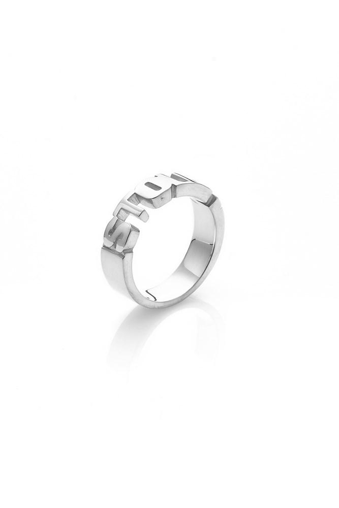 Stolen Girlfriends Club - Mini Stolen Block Ring - Size N