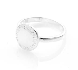 Stolen Girlfriends Club - Text Logo Seal Ring - Size N