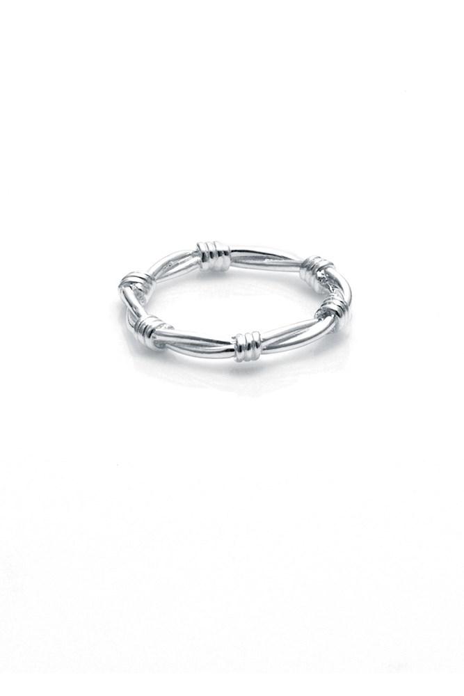 Stolen Girlfriends Club - Barbed Wire Skinny Ring - Size S