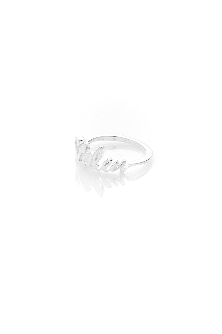 Stolen Girlfriends Club - Script Ring - Size Q