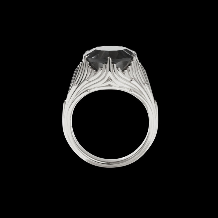 Meadowlark Aphrodite Cocktail Ring - Stg/Onyx