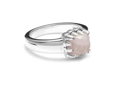 Stolen Girlfriends Club - Baby Claw Ring- Rose Quartz