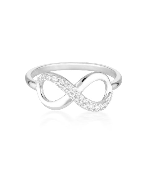 Georgini - Love, Faith & Devotion Forever Infinty Ring - Silver - Size 7