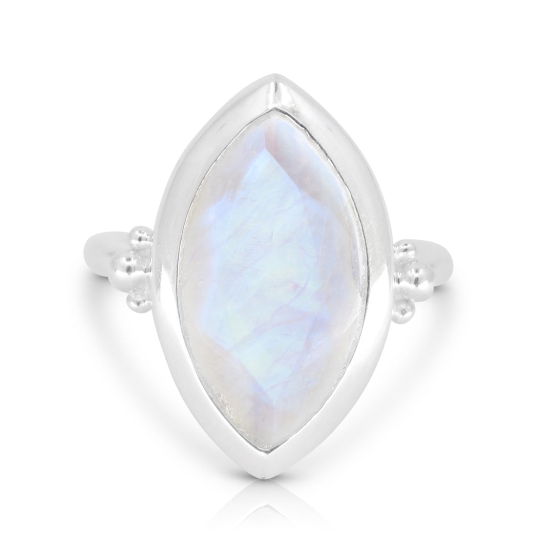 Tonimay - Moonstone Marquise Silver Ring - Size 7