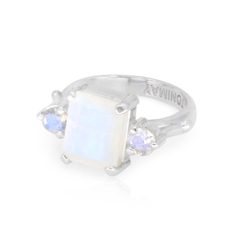 Tonimay - Priya Moonstone Silver Ring - Size 8