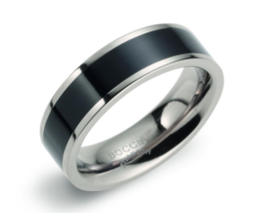 Boccia Pure Titanium Ring - Size 64