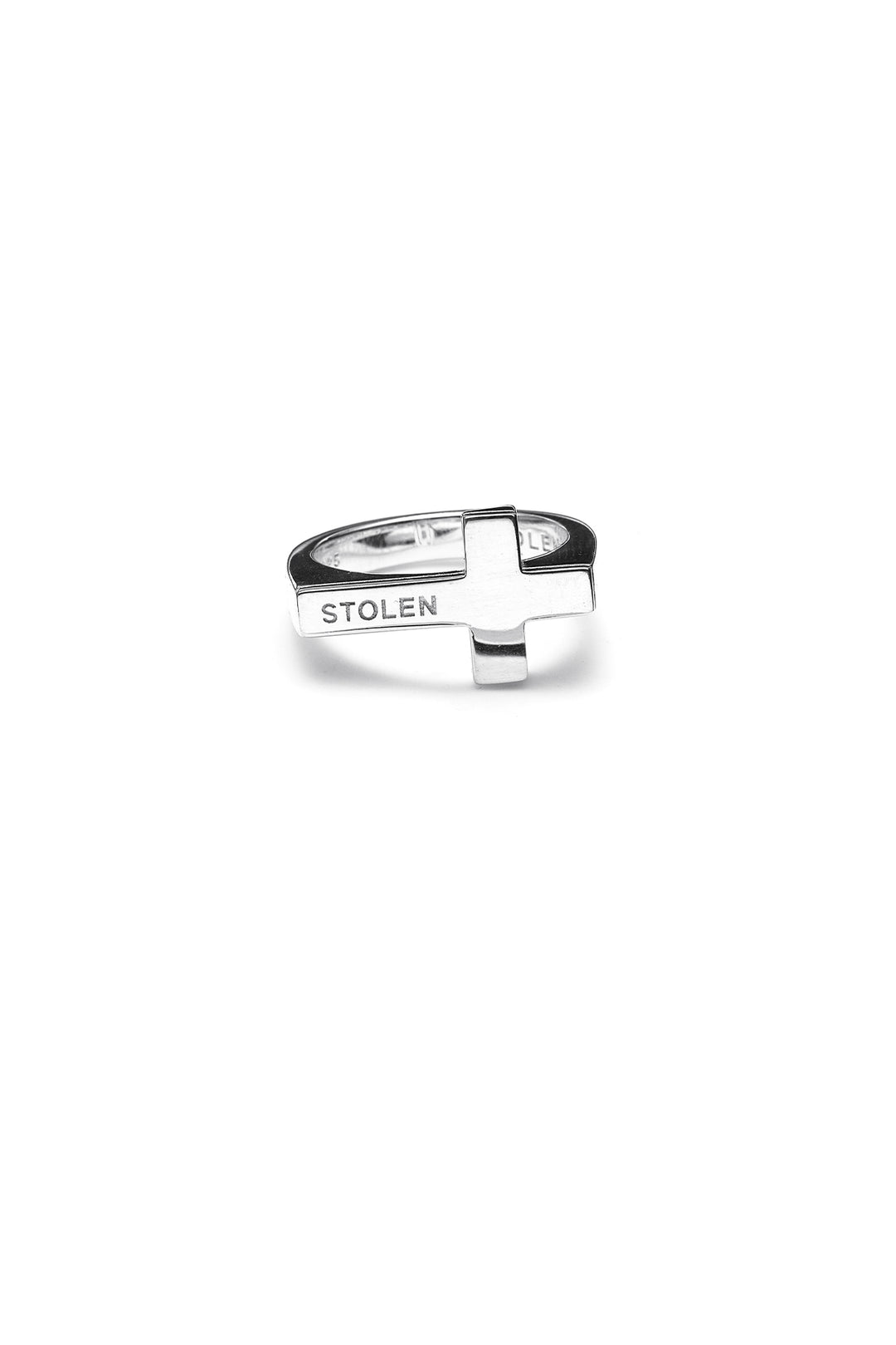 Stolen Girlfriends Club - Falling Cross Ring - Size Q