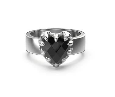 Stolen Girlfriends Club - Love Claw Ring - Onyx - Size L