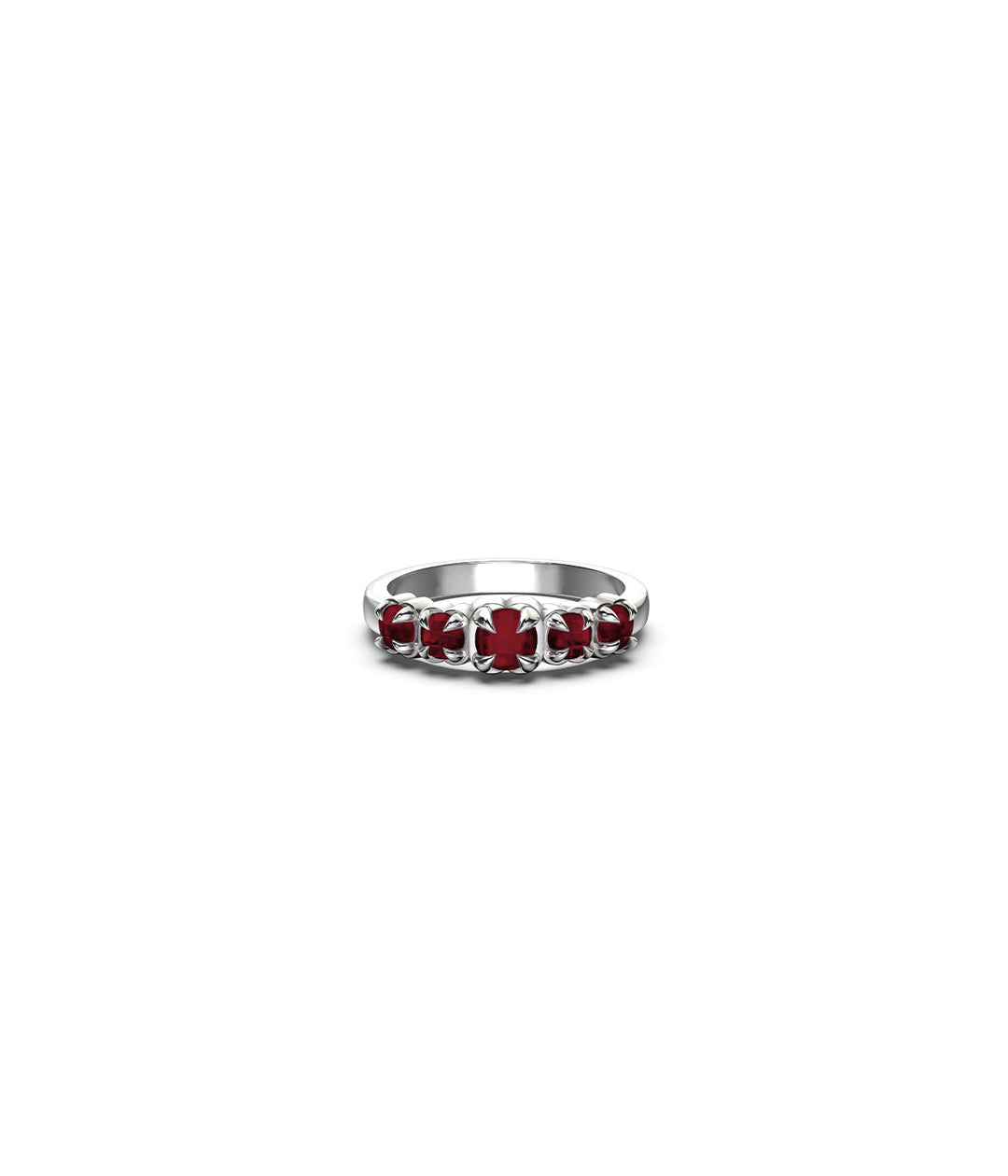 Stolen Girlfriends Club - Halo Cluster Ring - Garnet - Size S