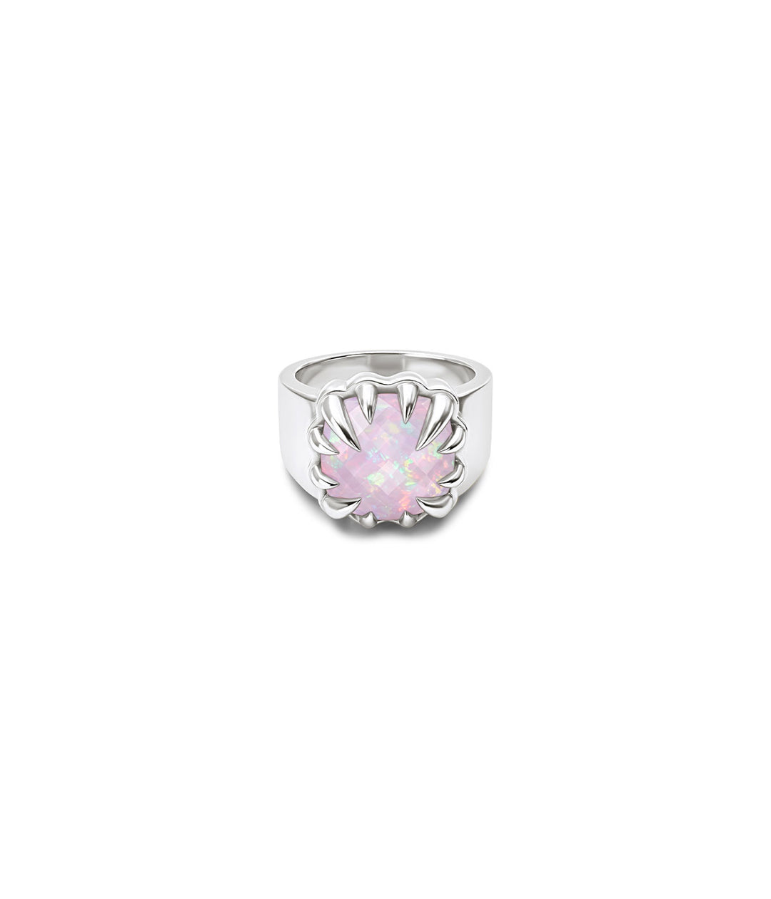 Stolen Girlfriends Club - Claw Ring - Pink Bello Opal Composite - Size S