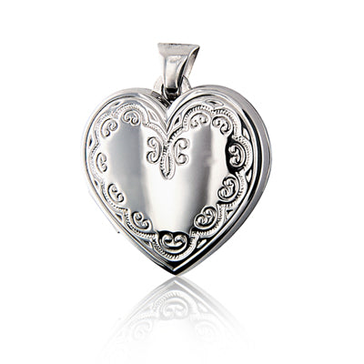 Stg Silver Heart Locket