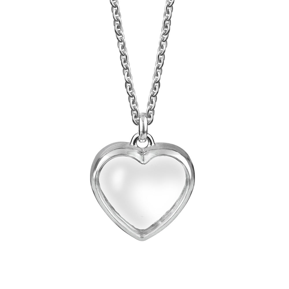 Stow Sterling Silver Heart Locket - Medium