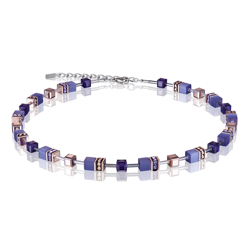 Coeur De Lion GeoCube Necklace - Purple