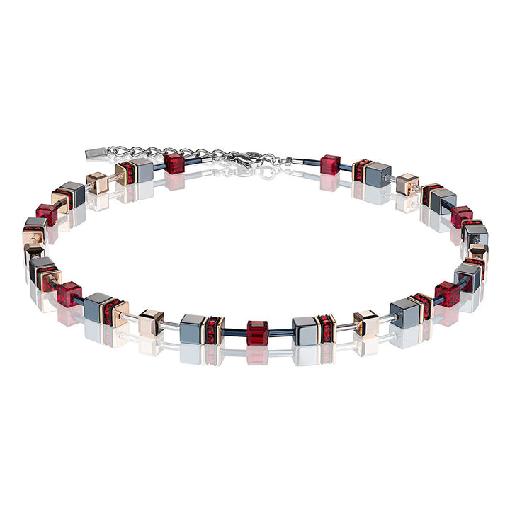 Necklace - Geocube - Red