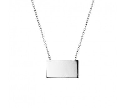 Sterling Silver Square Necklace