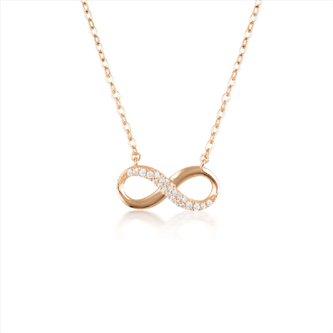 Georgini - Love, Faith & Devotion Forever Infinity Necklace - Rose Gold Plated