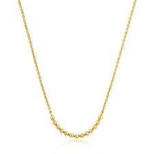 Ania Haie - Gold Plated Modern Multiple Balls Necklace