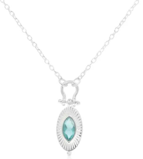 Tonimay - Rising Apatite Silver Necklace