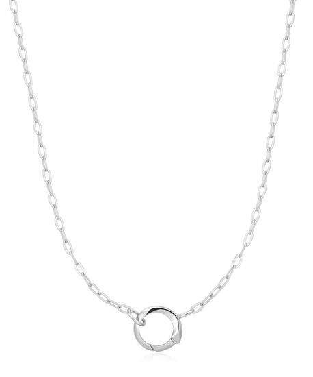 Ania Haie - Silver Mini Link Charm Chain Connector Necklace